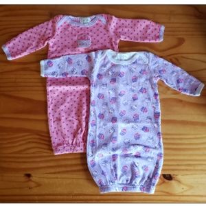 Bundle of 2 Baby Girls Nightgowns | 3-6 Months